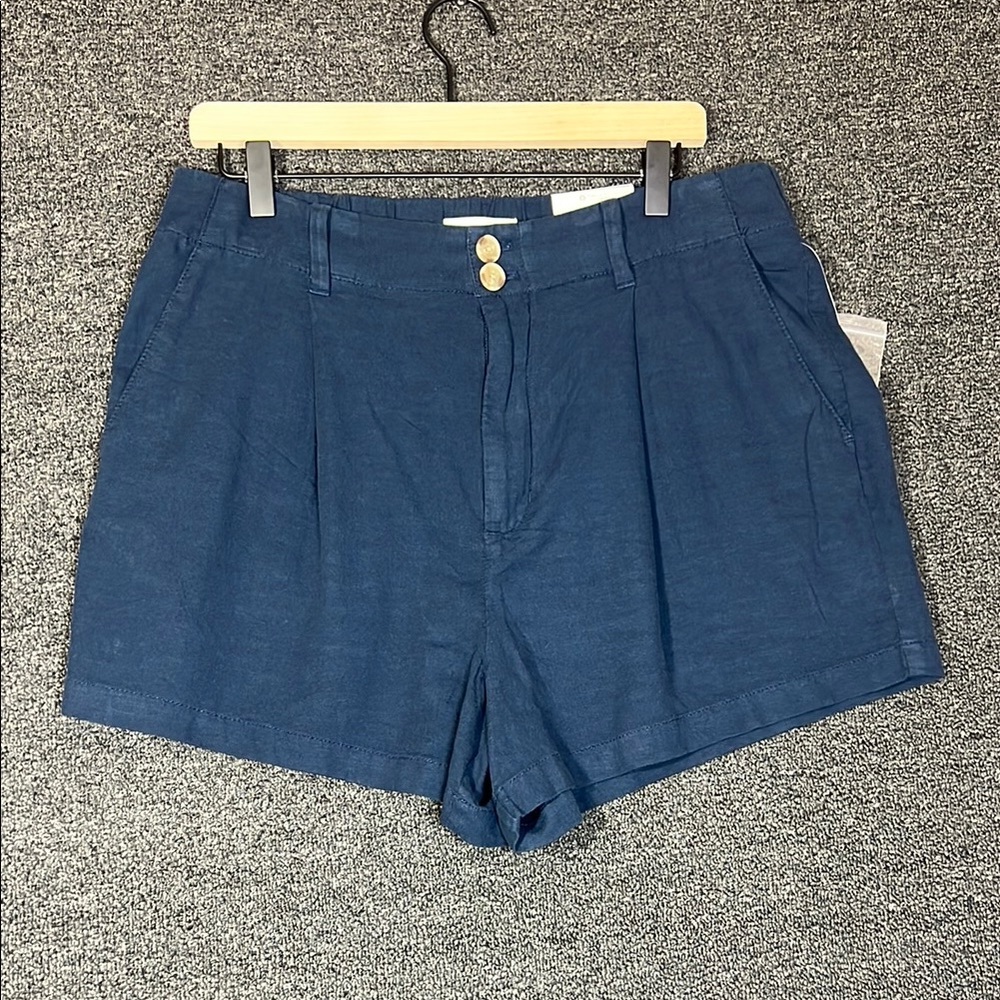 Lauren Conrad Navy Blue High Rise Women's Shorts, Size 16